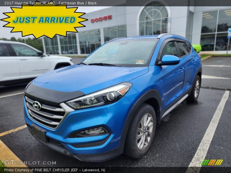 Caribbean Blue / Black 2017 Hyundai Tucson SE AWD