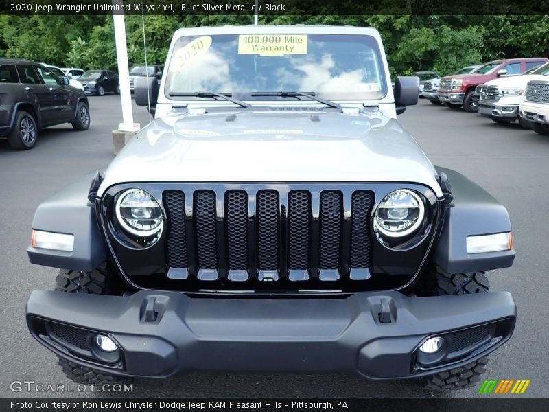 Billet Silver Metallic / Black 2020 Jeep Wrangler Unlimited Willys 4x4