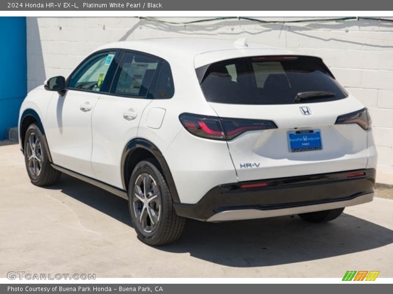 Platinum White Pearl / Black 2024 Honda HR-V EX-L