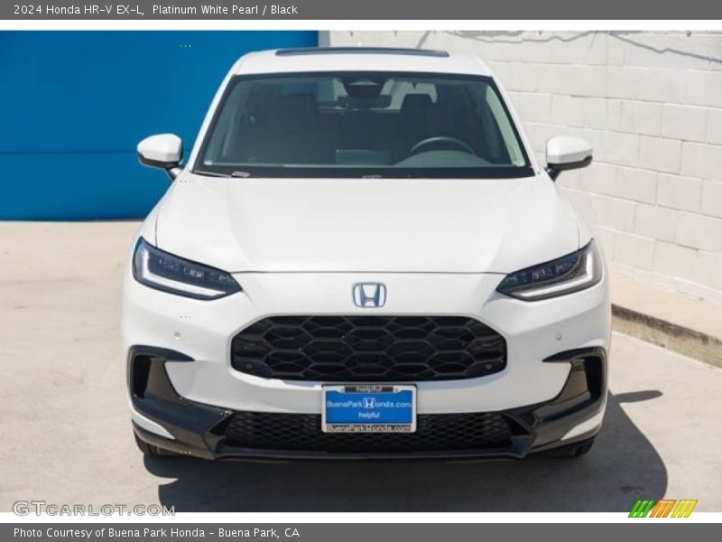 Platinum White Pearl / Black 2024 Honda HR-V EX-L