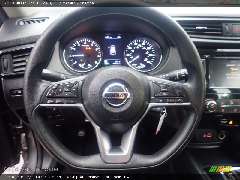 Gun Metallic / Charcoal 2020 Nissan Rogue S AWD