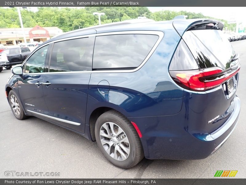 Fathom Blue Pearl / Caramel/Black 2021 Chrysler Pacifica Hybrid Pinnacle