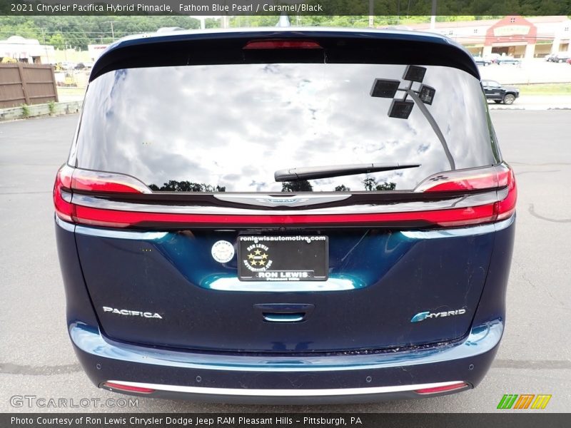 Fathom Blue Pearl / Caramel/Black 2021 Chrysler Pacifica Hybrid Pinnacle