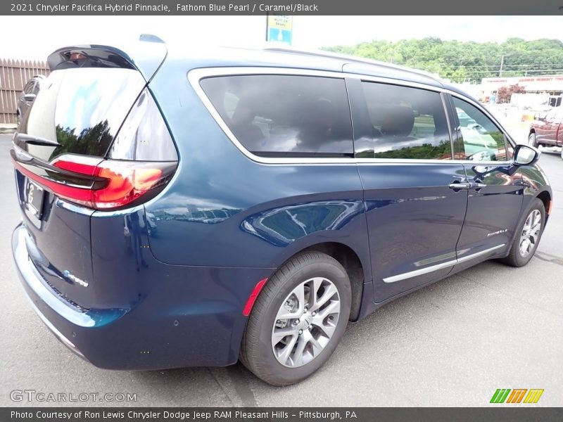 Fathom Blue Pearl / Caramel/Black 2021 Chrysler Pacifica Hybrid Pinnacle