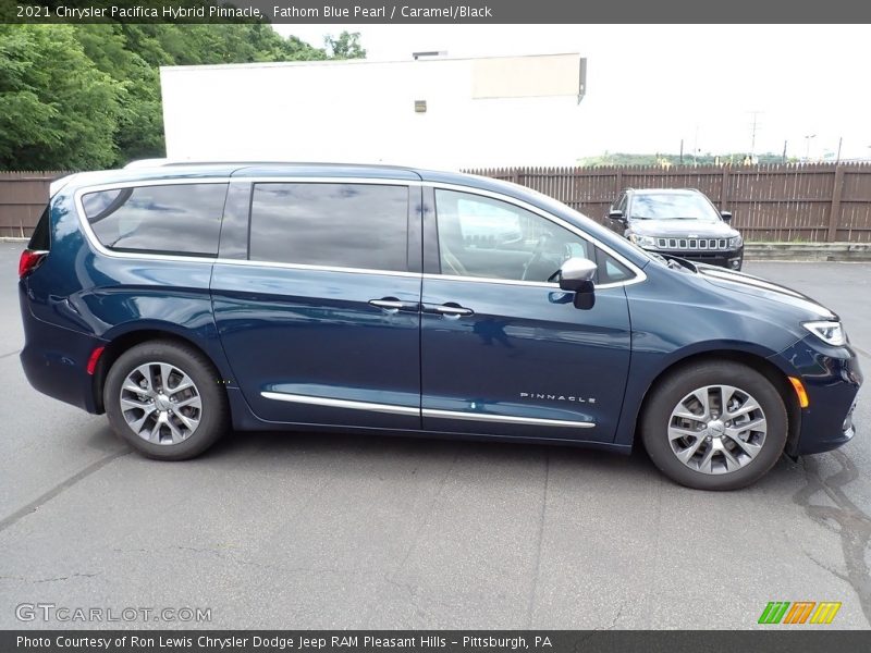 Fathom Blue Pearl / Caramel/Black 2021 Chrysler Pacifica Hybrid Pinnacle