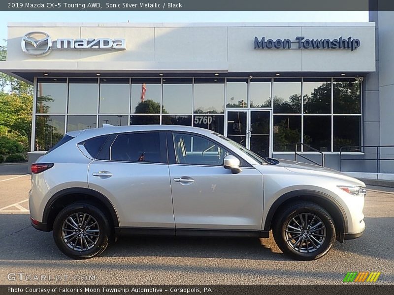 Sonic Silver Metallic / Black 2019 Mazda CX-5 Touring AWD