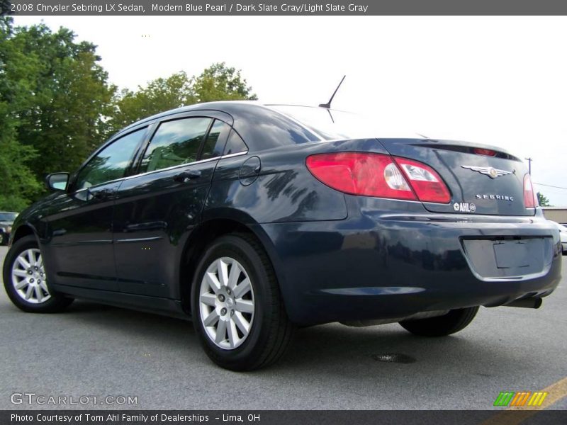 Modern Blue Pearl / Dark Slate Gray/Light Slate Gray 2008 Chrysler Sebring LX Sedan