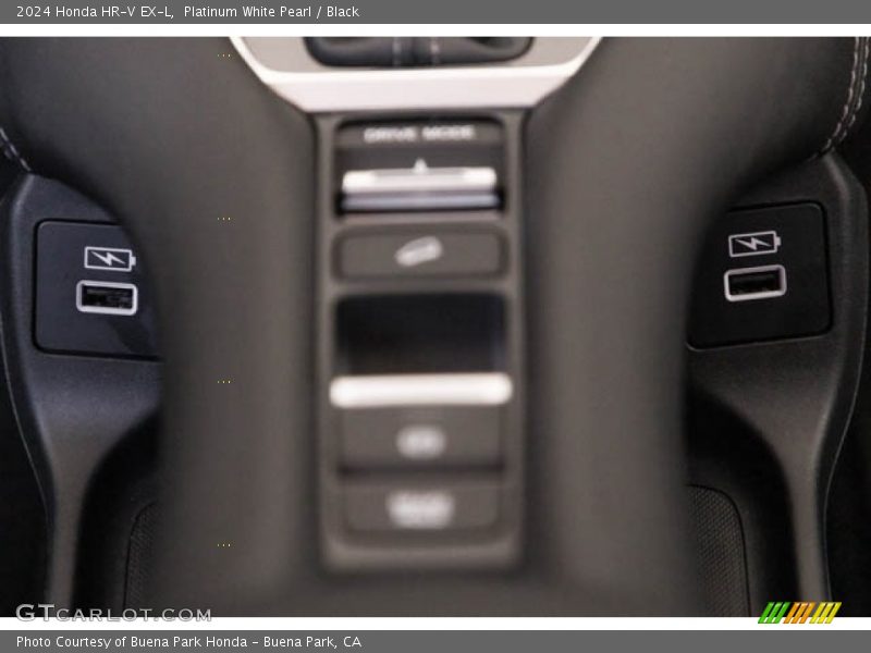 Platinum White Pearl / Black 2024 Honda HR-V EX-L
