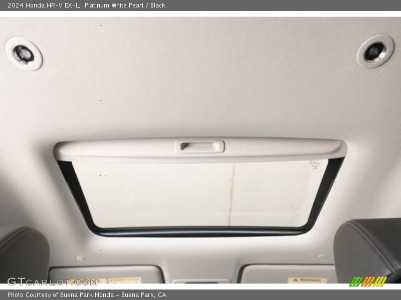Platinum White Pearl / Black 2024 Honda HR-V EX-L