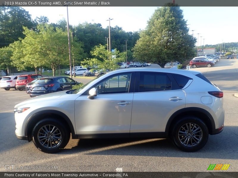 Sonic Silver Metallic / Black 2019 Mazda CX-5 Touring AWD