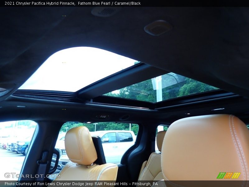 Fathom Blue Pearl / Caramel/Black 2021 Chrysler Pacifica Hybrid Pinnacle