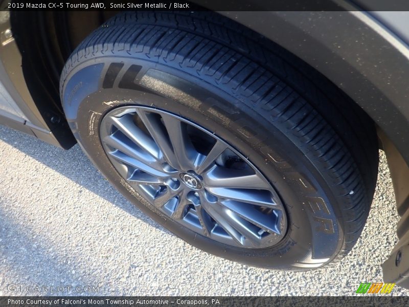 Sonic Silver Metallic / Black 2019 Mazda CX-5 Touring AWD