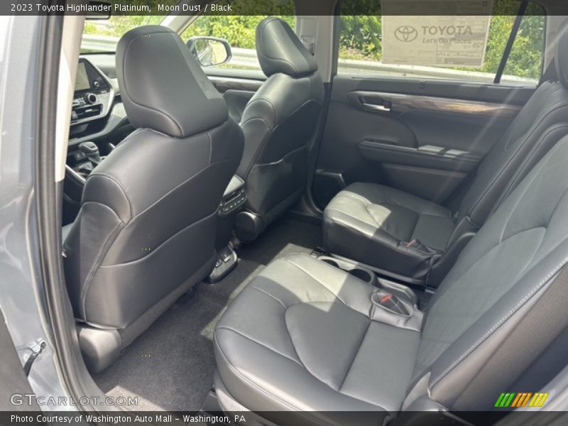 Rear Seat of 2023 Highlander Platinum