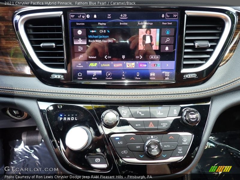 Fathom Blue Pearl / Caramel/Black 2021 Chrysler Pacifica Hybrid Pinnacle