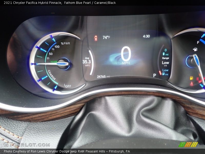 Fathom Blue Pearl / Caramel/Black 2021 Chrysler Pacifica Hybrid Pinnacle