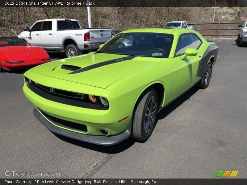 Sublime / Black 2019 Dodge Challenger GT AWD