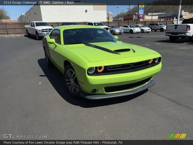 Sublime / Black 2019 Dodge Challenger GT AWD