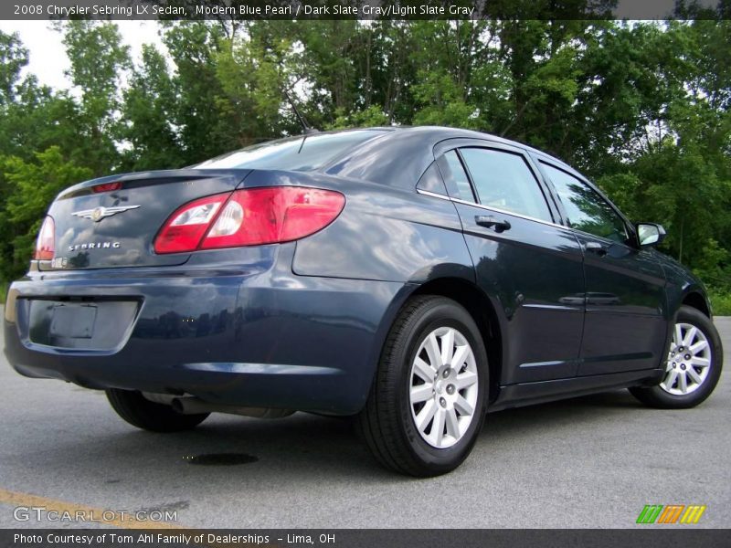 Modern Blue Pearl / Dark Slate Gray/Light Slate Gray 2008 Chrysler Sebring LX Sedan