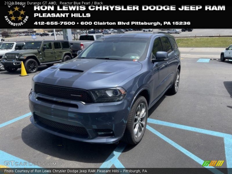 Reactor Blue Pearl / Black 2020 Dodge Durango GT AWD