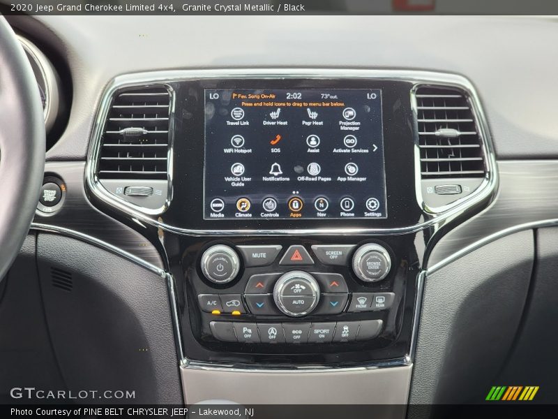 Controls of 2020 Grand Cherokee Limited 4x4