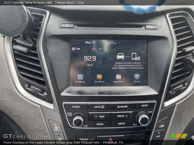 Twilight Black / Gray 2017 Hyundai Santa Fe Sport AWD