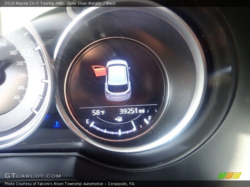 Sonic Silver Metallic / Black 2019 Mazda CX-5 Touring AWD