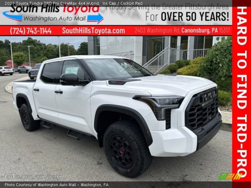 Ice Cap / Cockpit Red 2023 Toyota Tundra TRD Pro CrewMax 4x4 Hybrid