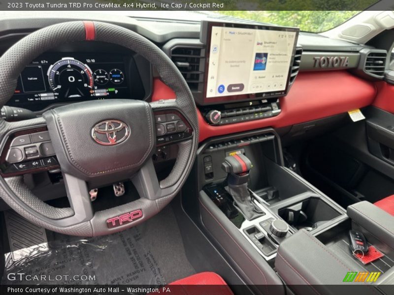 Ice Cap / Cockpit Red 2023 Toyota Tundra TRD Pro CrewMax 4x4 Hybrid