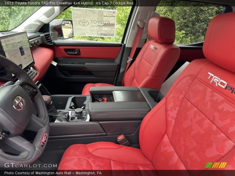 Ice Cap / Cockpit Red 2023 Toyota Tundra TRD Pro CrewMax 4x4 Hybrid