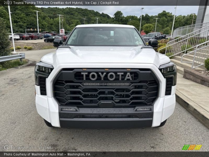 Ice Cap / Cockpit Red 2023 Toyota Tundra TRD Pro CrewMax 4x4 Hybrid