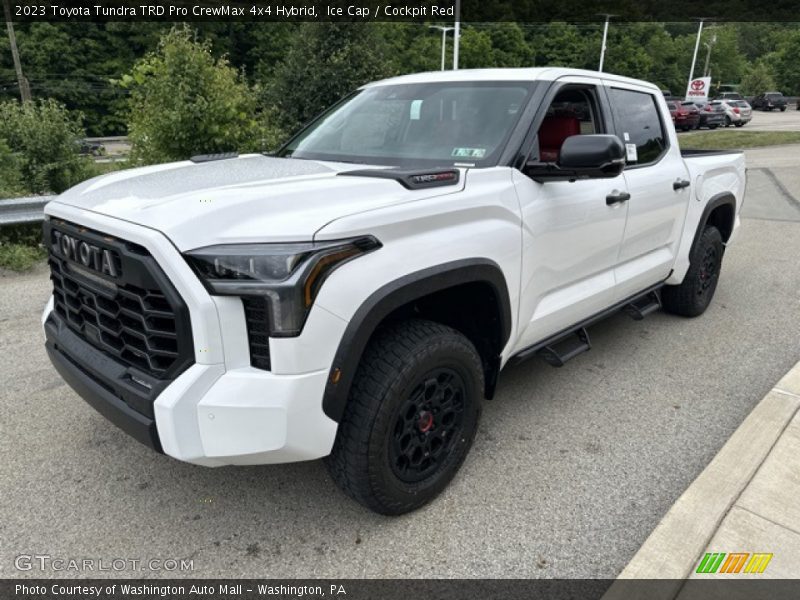 Ice Cap / Cockpit Red 2023 Toyota Tundra TRD Pro CrewMax 4x4 Hybrid