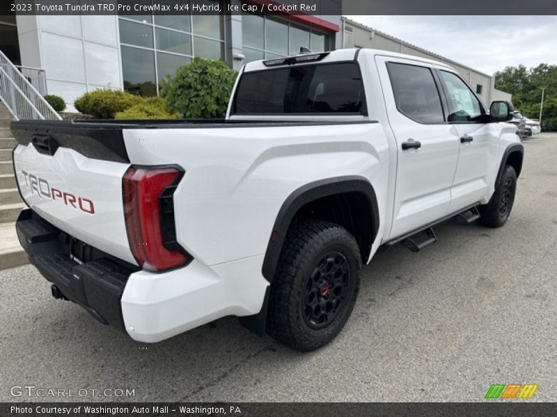 Ice Cap / Cockpit Red 2023 Toyota Tundra TRD Pro CrewMax 4x4 Hybrid