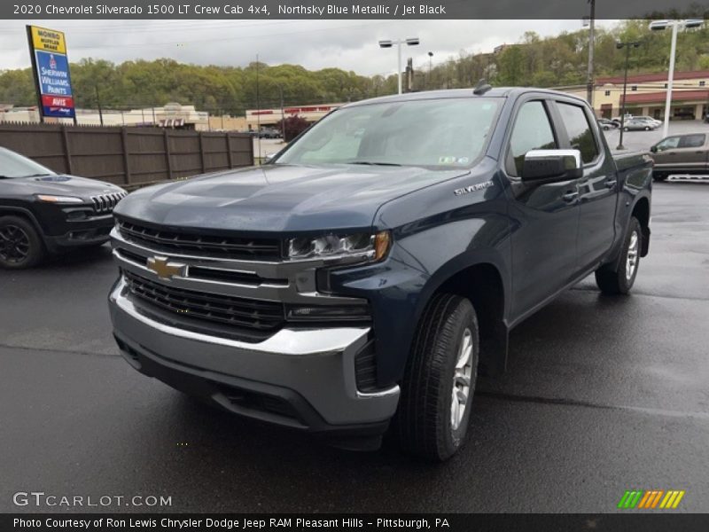 Northsky Blue Metallic / Jet Black 2020 Chevrolet Silverado 1500 LT Crew Cab 4x4
