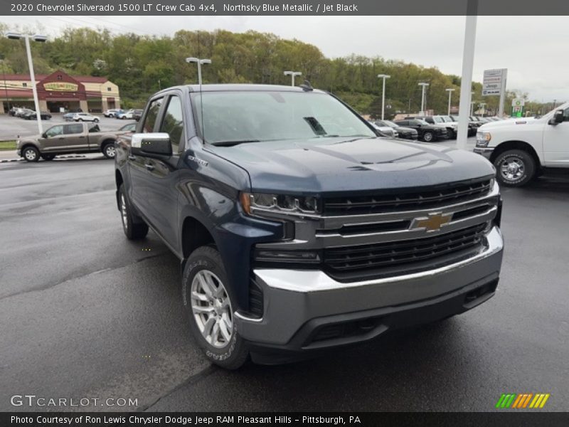 Northsky Blue Metallic / Jet Black 2020 Chevrolet Silverado 1500 LT Crew Cab 4x4