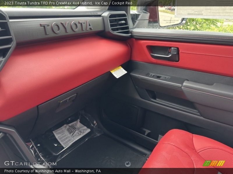 Ice Cap / Cockpit Red 2023 Toyota Tundra TRD Pro CrewMax 4x4 Hybrid