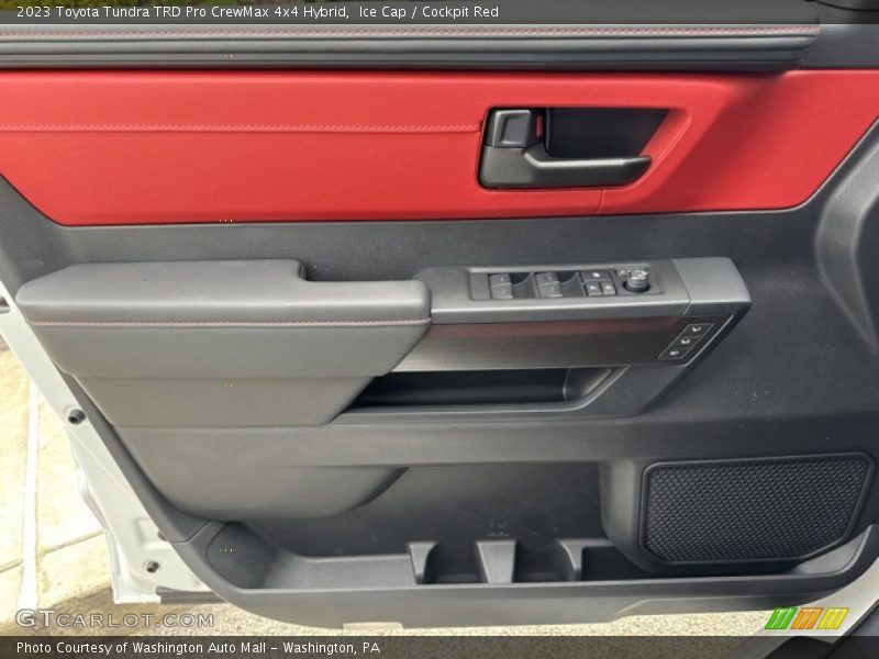 Ice Cap / Cockpit Red 2023 Toyota Tundra TRD Pro CrewMax 4x4 Hybrid