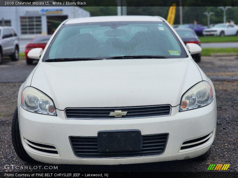 White / Ebony Black 2008 Chevrolet Impala LS