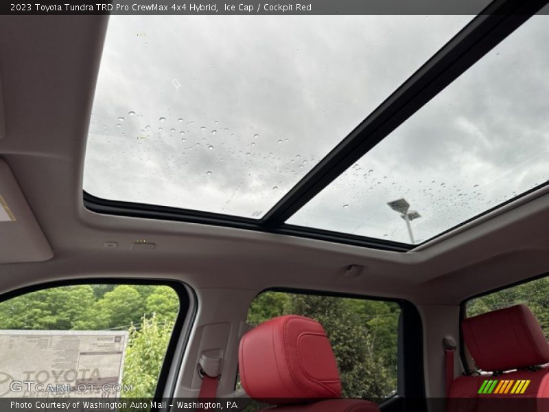 Ice Cap / Cockpit Red 2023 Toyota Tundra TRD Pro CrewMax 4x4 Hybrid