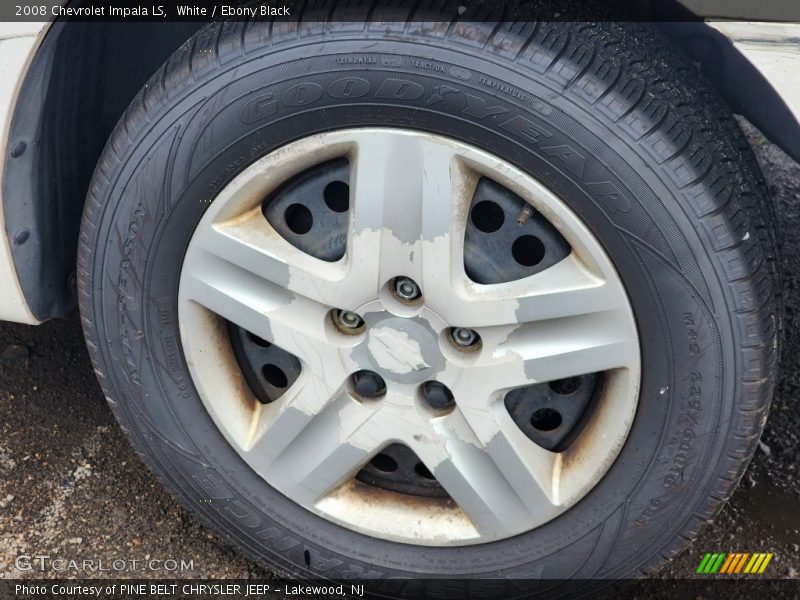 White / Ebony Black 2008 Chevrolet Impala LS