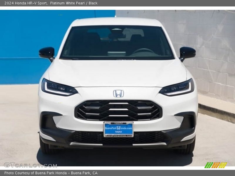Platinum White Pearl / Black 2024 Honda HR-V Sport