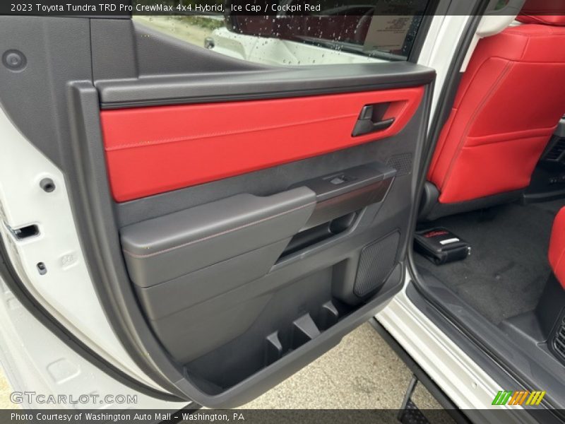 Ice Cap / Cockpit Red 2023 Toyota Tundra TRD Pro CrewMax 4x4 Hybrid