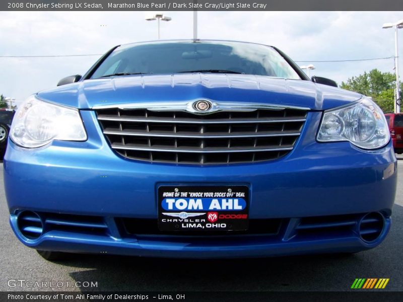Marathon Blue Pearl / Dark Slate Gray/Light Slate Gray 2008 Chrysler Sebring LX Sedan