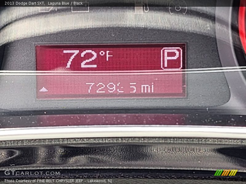 Laguna Blue / Black 2013 Dodge Dart SXT