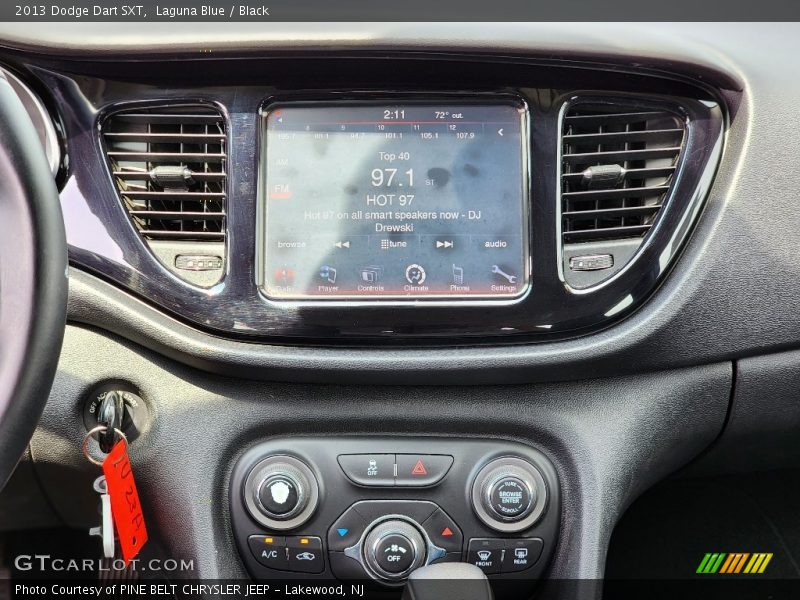 Laguna Blue / Black 2013 Dodge Dart SXT