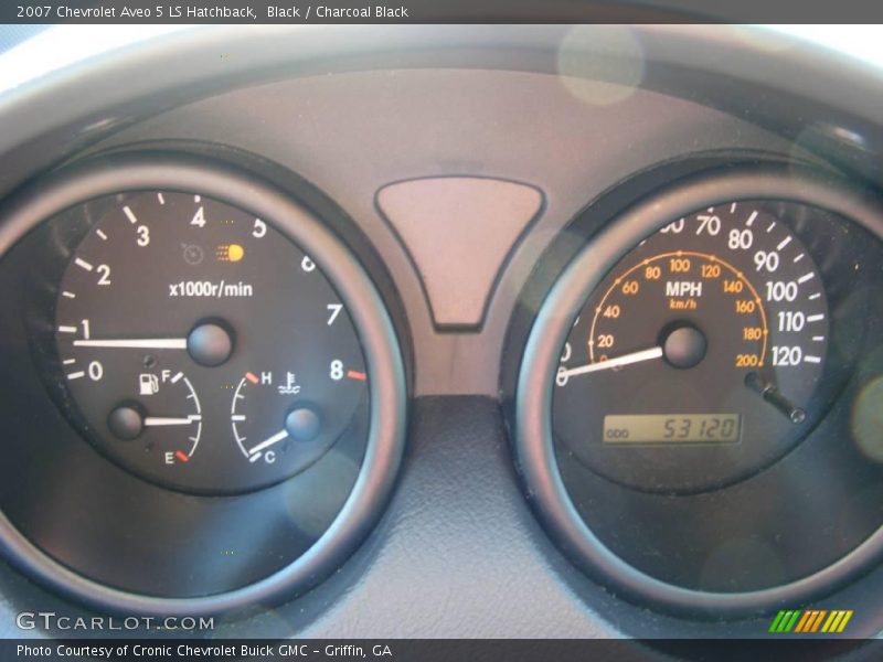 Black / Charcoal Black 2007 Chevrolet Aveo 5 LS Hatchback