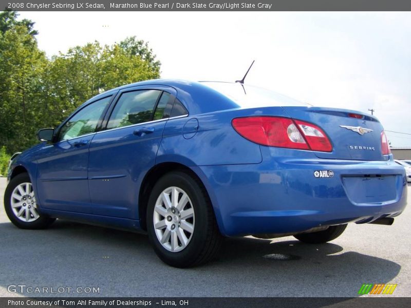 Marathon Blue Pearl / Dark Slate Gray/Light Slate Gray 2008 Chrysler Sebring LX Sedan