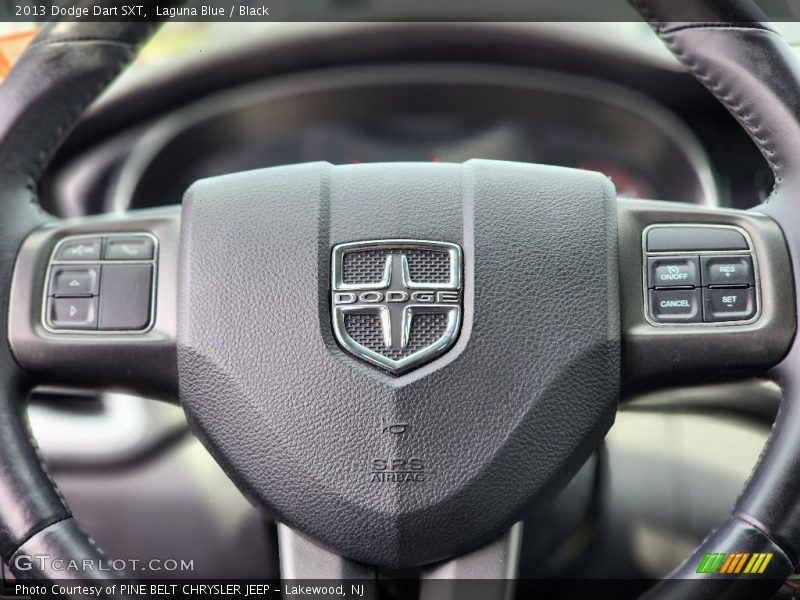 Laguna Blue / Black 2013 Dodge Dart SXT