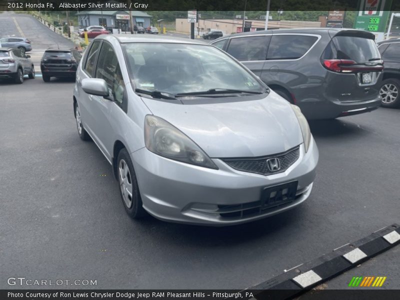 Alabaster Silver Metallic / Gray 2012 Honda Fit