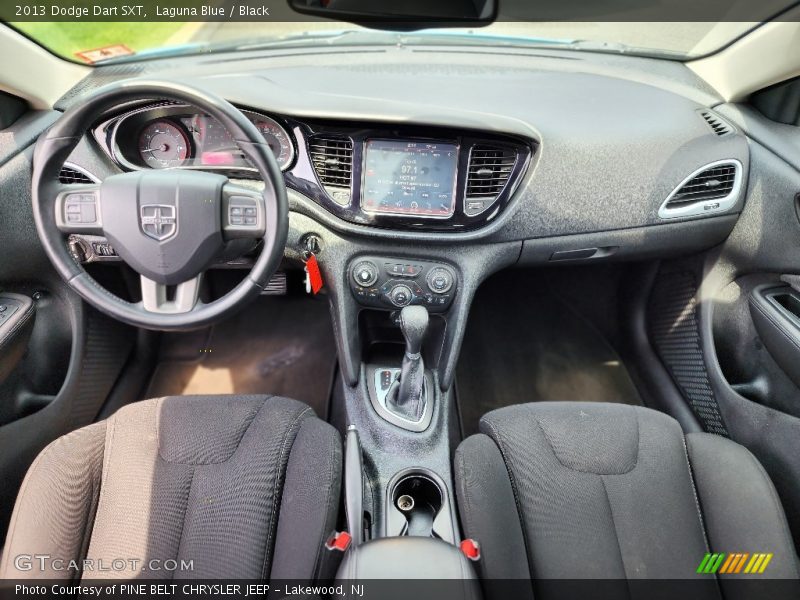 Laguna Blue / Black 2013 Dodge Dart SXT