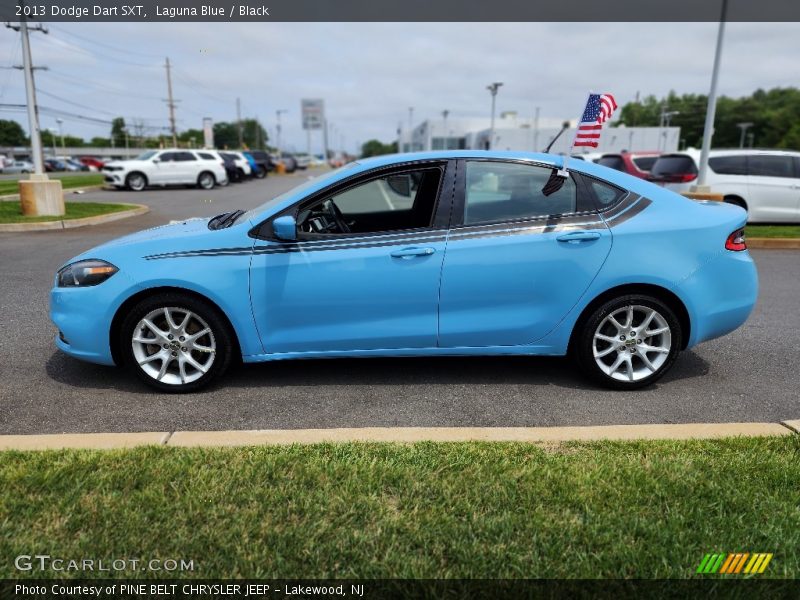 Laguna Blue / Black 2013 Dodge Dart SXT